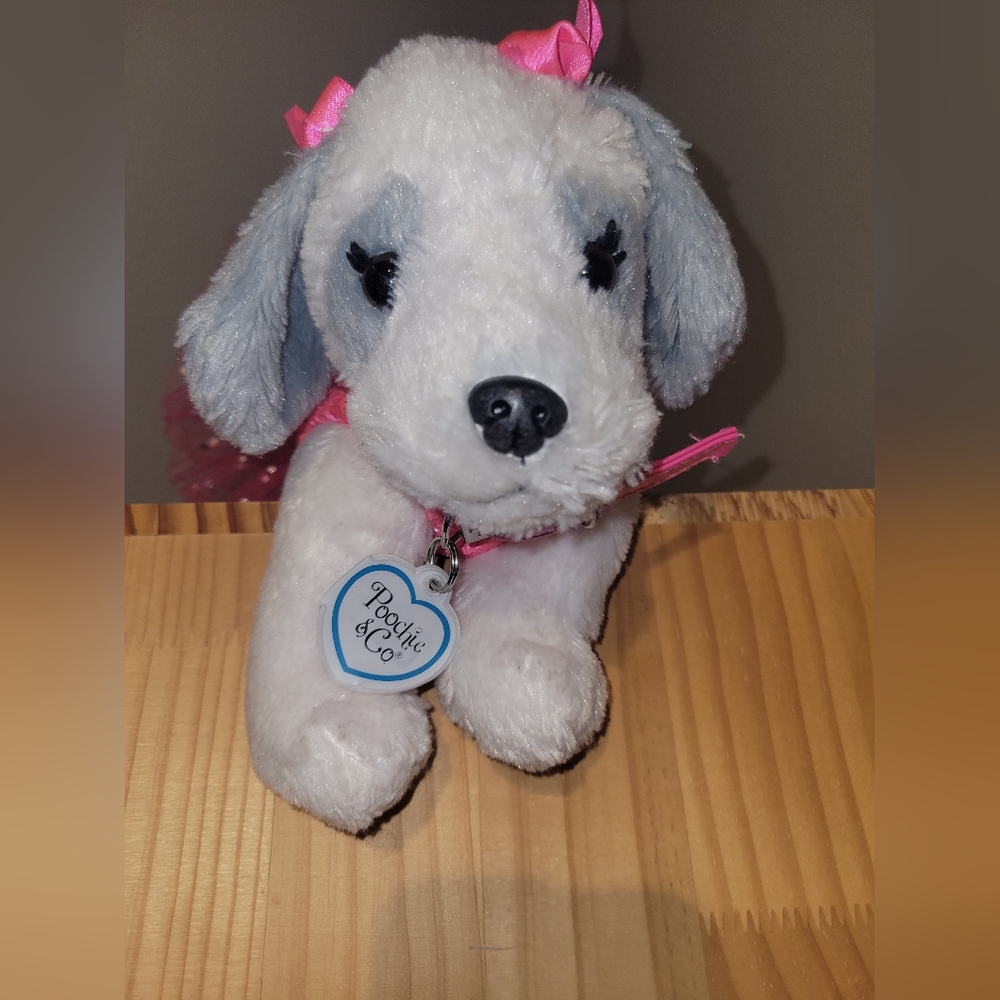 Poochie & Co Plush Pink Puppy Purse